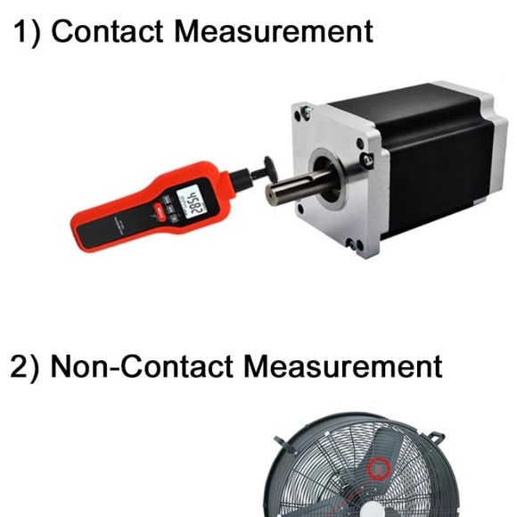 Mengshen Digital Tachometer, 2 in 1 Non-Contact & Contact - Picture 6 of 6